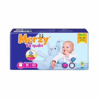 Tã quần merzy gói đại m40, l36, xl32, xxl28