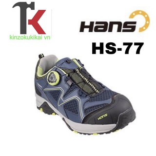 Giày bảo hộ Hans HS77 Giày bảo hộ lao động Hàn Quốc - Núm vặn thông minh tháo mở nhanh giày
