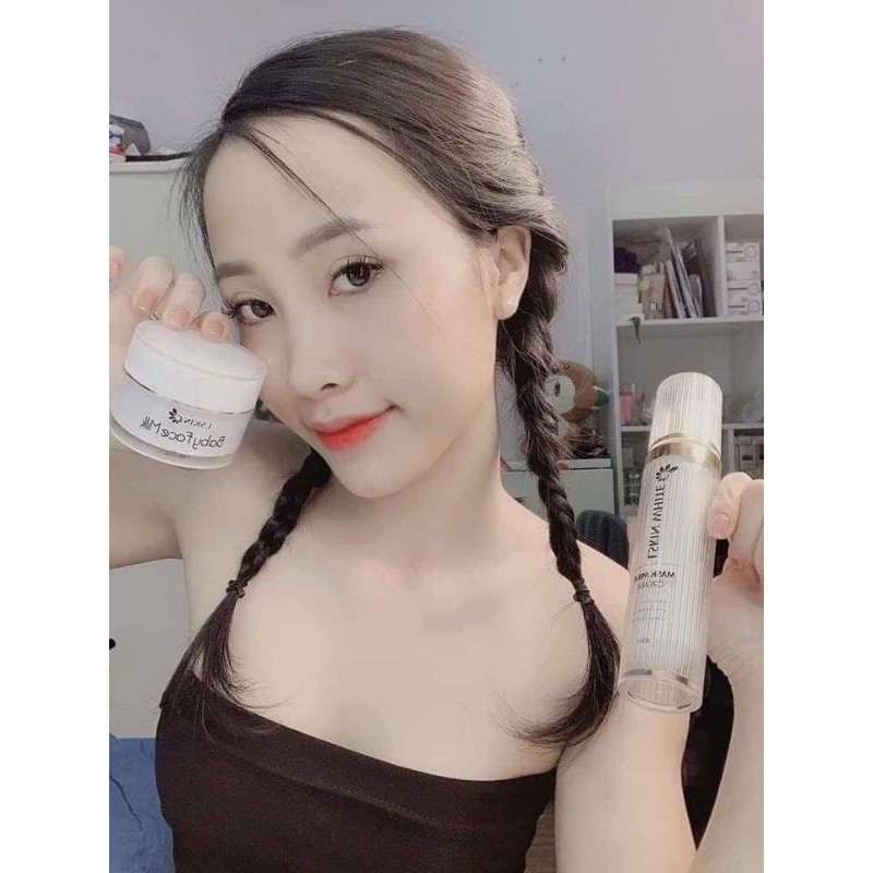 Combo ủ trắng kén tằm và kem baby face milk | BigBuy360 - bigbuy360.vn