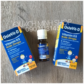 Ostevit D3 dạng giọt cho bé từ sơ sinh 20ml - Hàng Úc