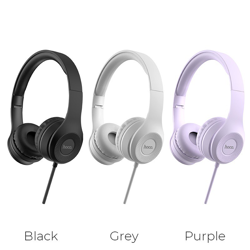 Tai nghe chụp tai Hoco W21 chính hãng có mic, tai nghe headphone dành cho laptop, điện thoại, máy tính