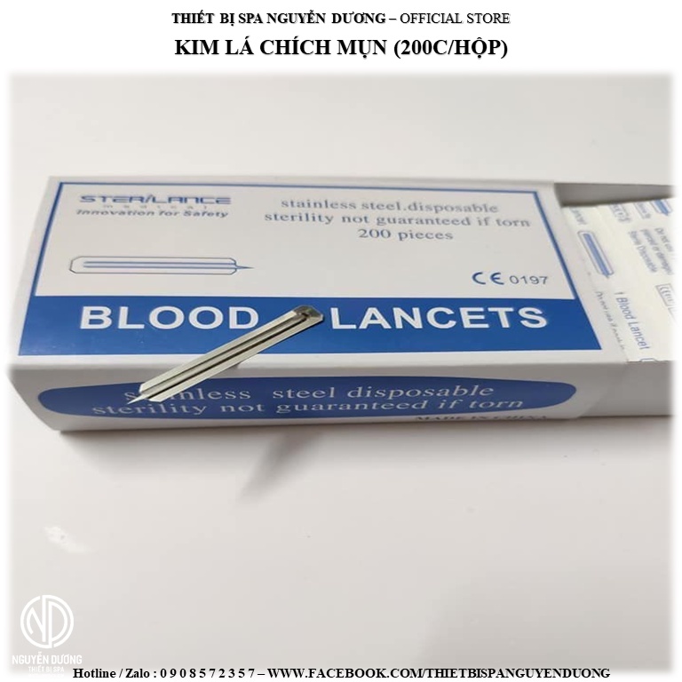 Kim Chích Mụn Lancets (1 Hộp = 200c)