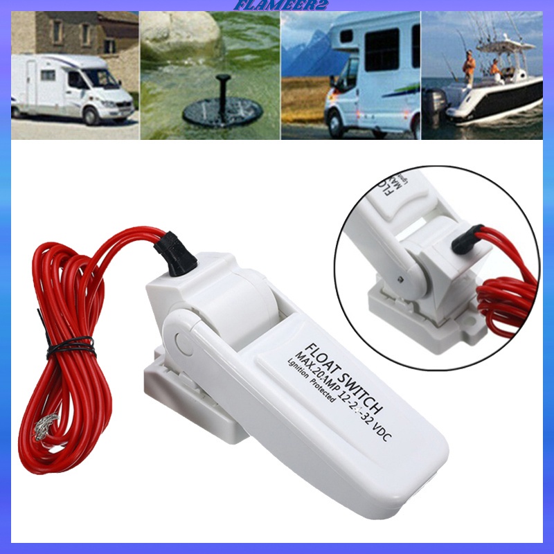 Automatic Electric Boat Bilge Pump Float Switch DC Level Controller Floating