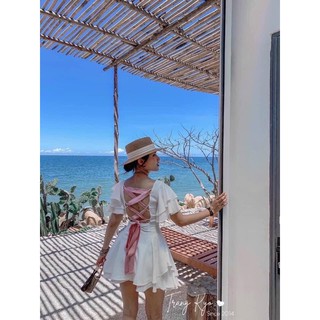 Đầm đũi đan dây lưng