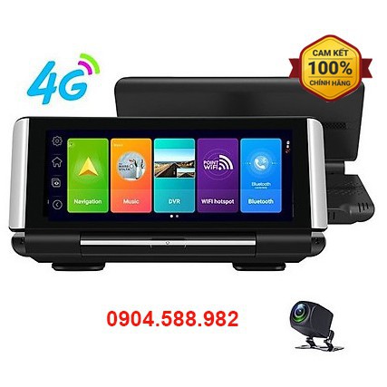 Camera Hành Trình Taplo Ô TÔ Phisung K7 4G, wifi, 7 inch Tích Hợp Cam Lùi - Bảo hành 12 tháng