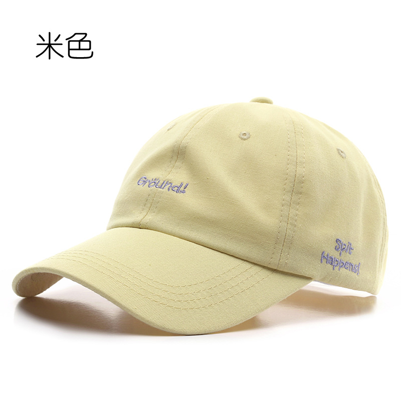 Mũ Lưỡi Trai LINJW Thêu Chữ Thời Trang Hàn Quốc 2020 Cho Nam &amp; Nữ