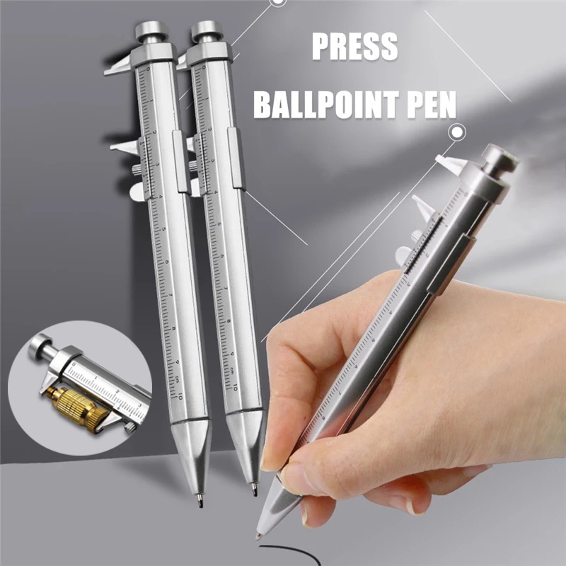 Bút bi đa năng 0.5mm có thước đo dễ dàng mang đi