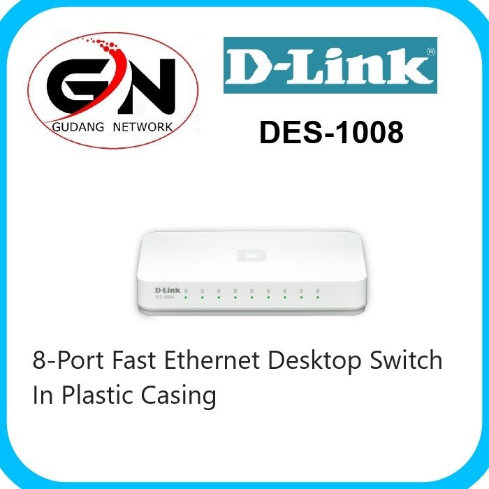 Công Tắc Chuyển Đổi Dlink Des-1008c 8 Cổng 10-100mbps