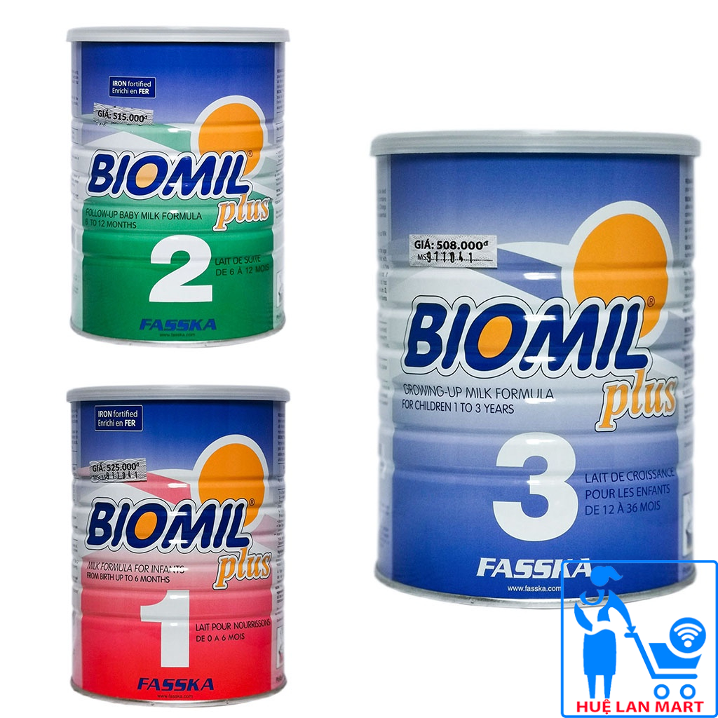 COMBO 2 HỘP SỮA BỘT BIOMIL PLUS 1/2/3 800G