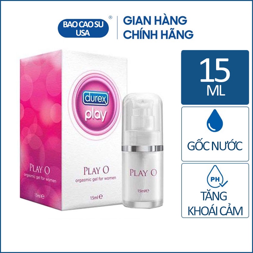 Gel bôi trơn tăng khoái cảm cho phụ nữ Durex Play O 15ml