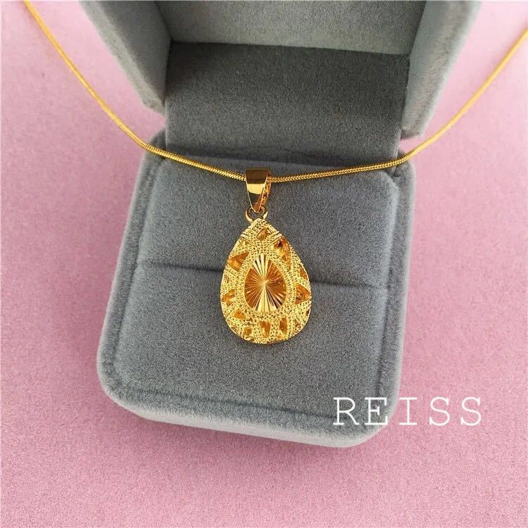 Vòng cổ Vàng 24K Hình Giọt Nước 100% Chính Hãng Cho Nữ