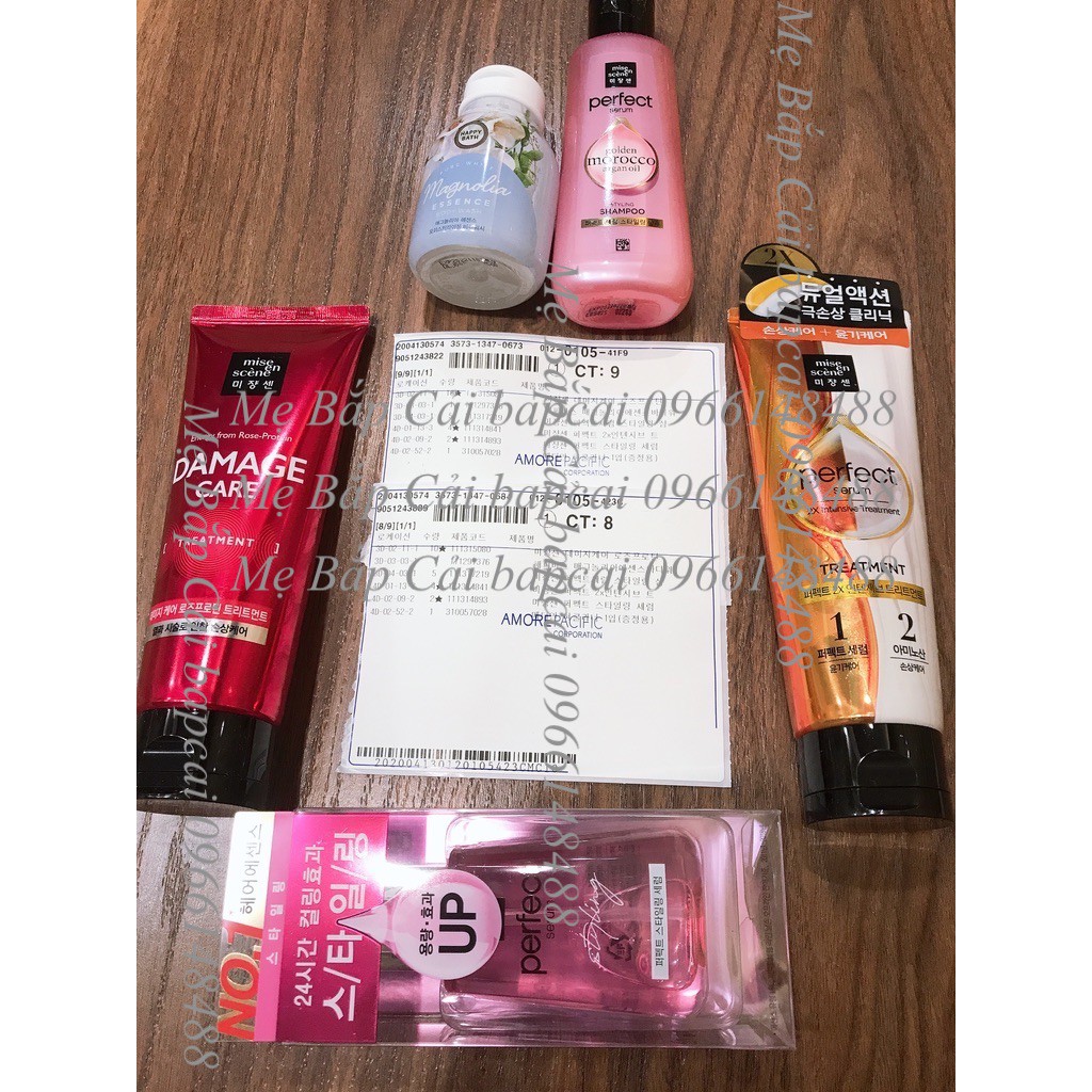 MBC M90 Tinh chất dưỡng tóc Mise en Golden Morocco các loại