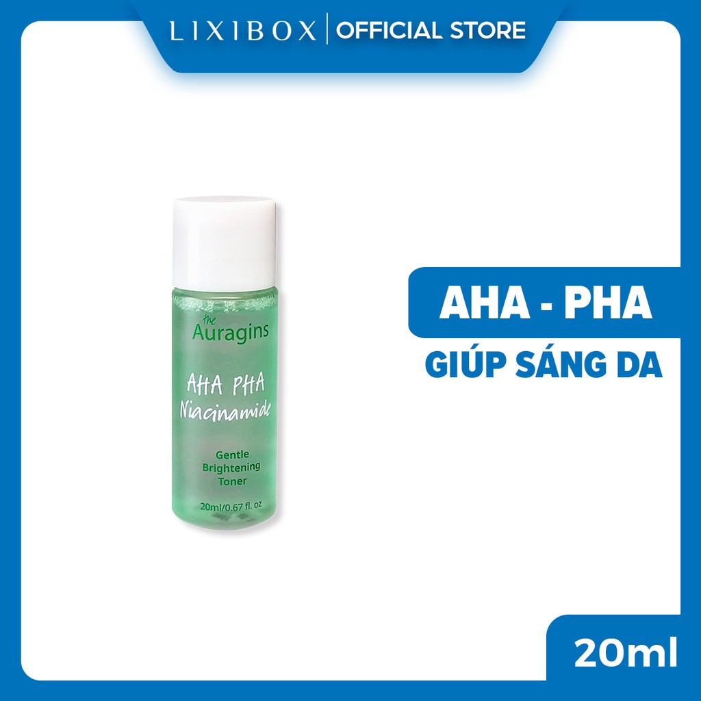 [HB GIFT] Combo Túi vải Lixibox, Nước hoa hồng sáng da The Auragins - 20ml và mặt nạ dưỡng da Lixibox - Aloe (23gr) | WebRaoVat - webraovat.net.vn