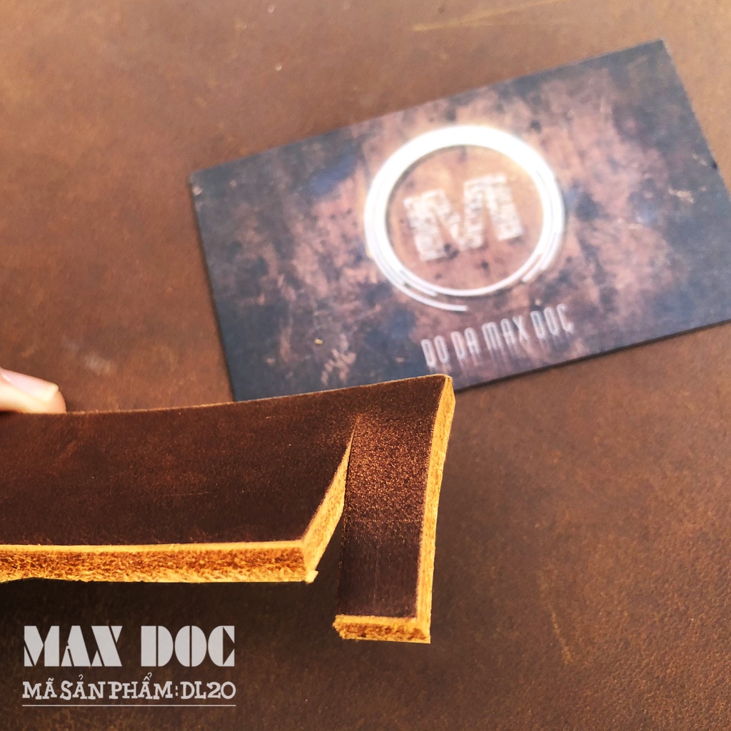 Thắt Lưng Da Dành Cho Nam, Thắt lưng Da Bò nguyên miếng  DL20 - Tặng kèm cây đục lỗ dây lưng - Max Độc
