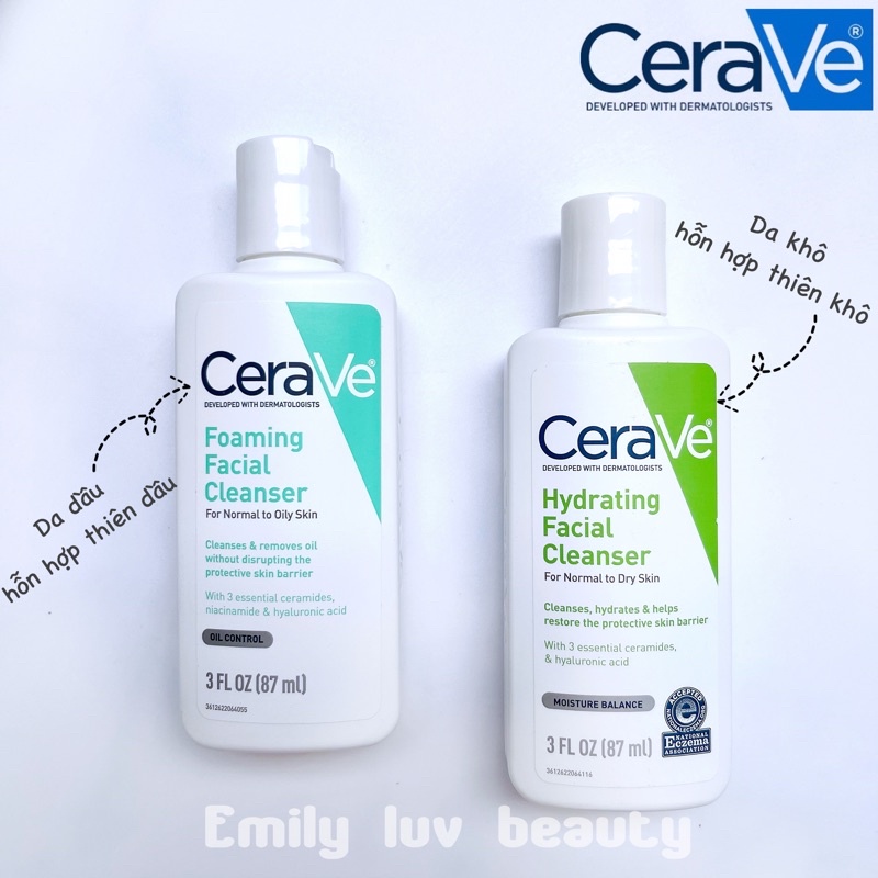 Sữa rửa mặt Cerave Foaming Cleanser 87ml