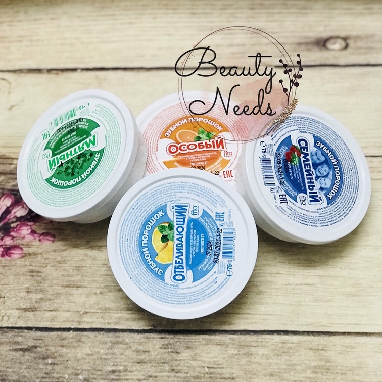 Bột tẩy trắng răng Nga thành phần tự nhiên