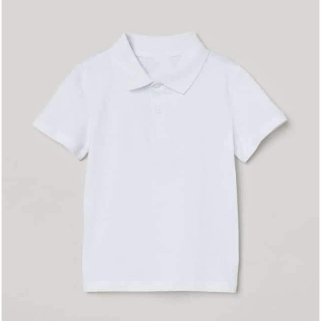 [FreeShip] - ÁO POLO TRẮNG BÉ TRAI COTTON