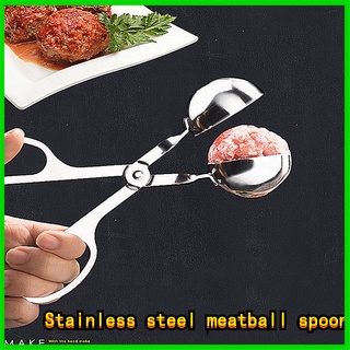 Thìa làm thịt viên bằng thép không gỉ Máy làm thịt viên không dính Thủ công làm cá viên bằng tay Khuôn thìa làm kem Bóng lười tạo tác Dụng cụ nhà bếp【bluesky1990】