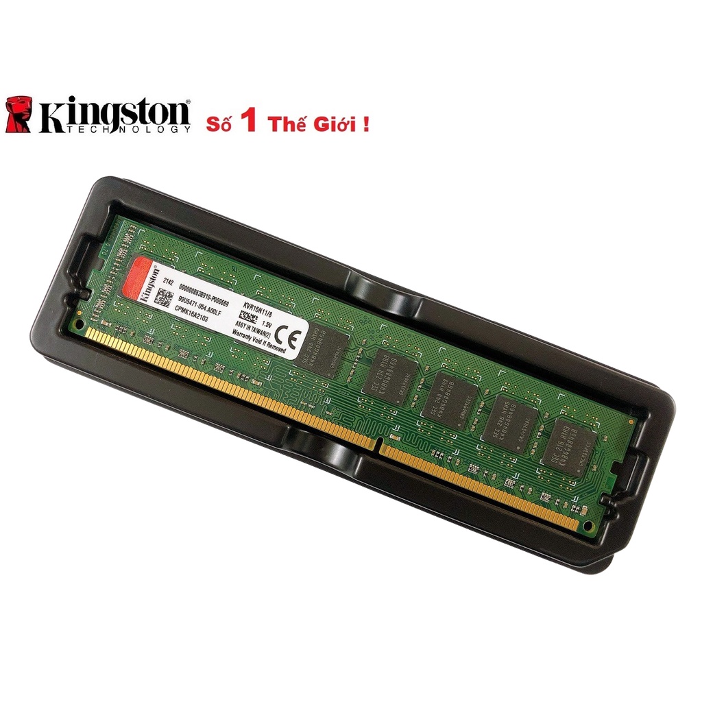 Ram PC Kingston 8GB DDR3 1600MHz 1.5V Chính Hãng - Bảo hành 36 tháng