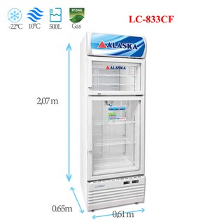 Tủ đông mát đứng Alaska 500 Lít LC-833CF (Miễn phí giao tại HCM-ngoài tỉnh liên hệ shop)