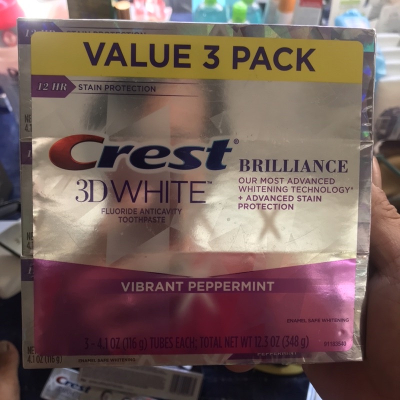 Kem đánh răng trắng răng crest 3d white brilliance - ảnh sản phẩm 2