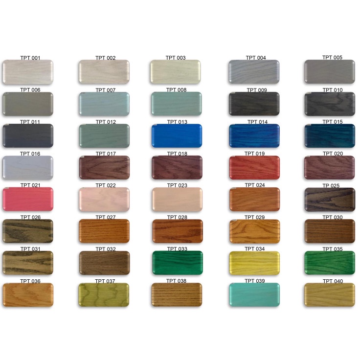 Sơn lau gỗ gốc nước - Bảng màu gỗ Tràm , không cần pha dung môi - Wood Stain TPpaint