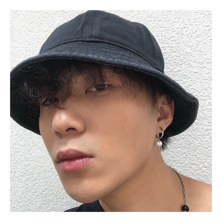 Khuyên tai ngọc trai nhân tạo phong cách hip hop cá tính cho nam và nữ