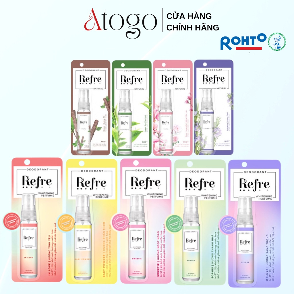 Xịt Khử Mùi Refre Hương Nước Hoa 30ml