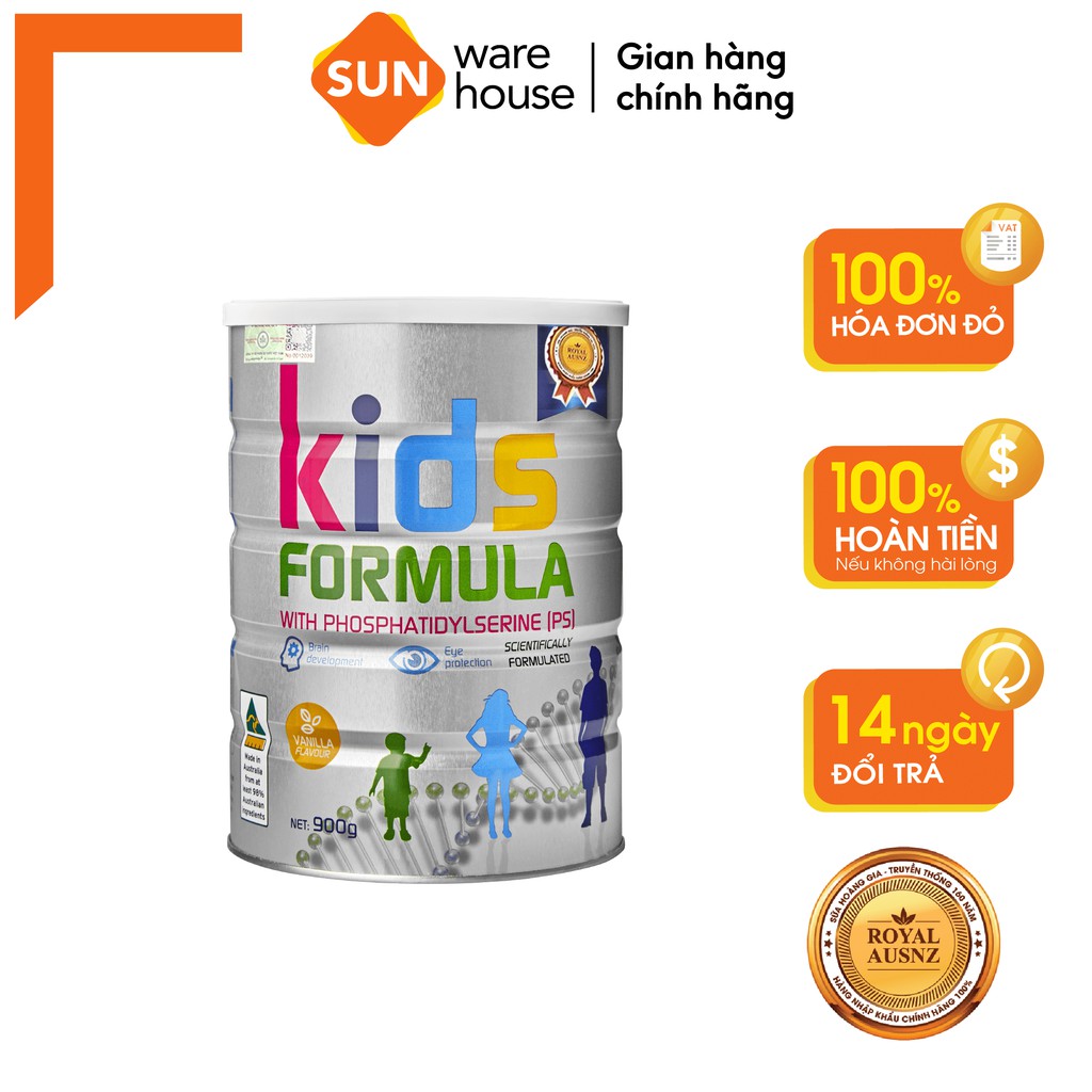 Sữa Bột Hoàng Gia Úc Kids Formula Bổ Sung Dưỡng Chất Cho Trẻ ROYAL AUSNZ 900g