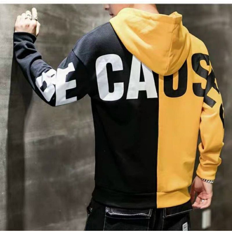 Áo hoodie nam chất nỉ ngoại PHỐI THÂN FORM RỘNG UNISEX phong cách Hàn [Giá rẻ]