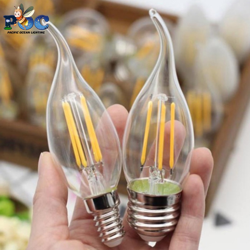 Bóng Đèn LED E14 E27 Công Suất 12W 16W 18W, Bóng Đèn 3 Màu Siêu Sáng AC 220V Bảo Hành 1 Năm POC