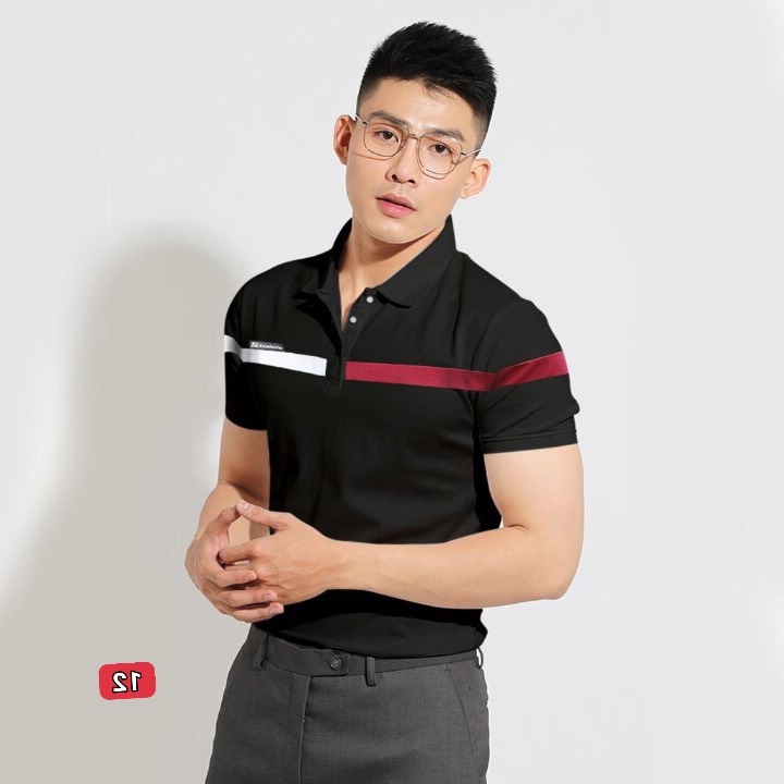Áo thun nam cổ bẻ phong cách cao cấp,chất cotton co dãn tốt thấm hút mồ hôi Lady-Hn Store88 ms 12
