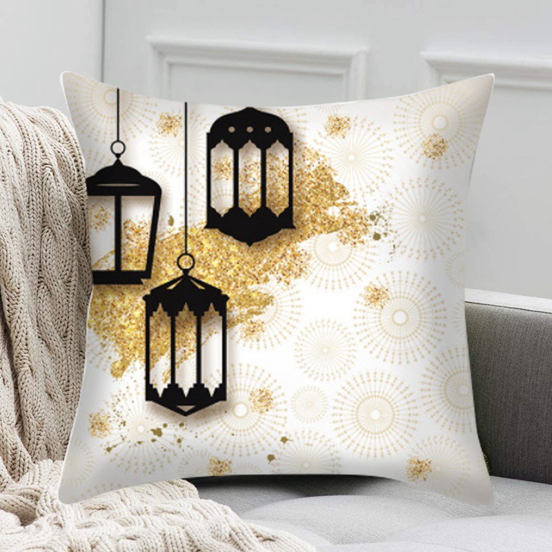Vỏ Gối In Họa Tiết Eid Mubarak Trang Trí Nhà Cửa Phong Cách Hồi Giáo