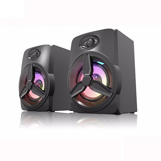Loa Vi Tính 2.0 Bosston Z230 Led RGB Âm Thanh Vượt Trội Âm Bass Khõe Công Suất 12W VSP Phân Phối