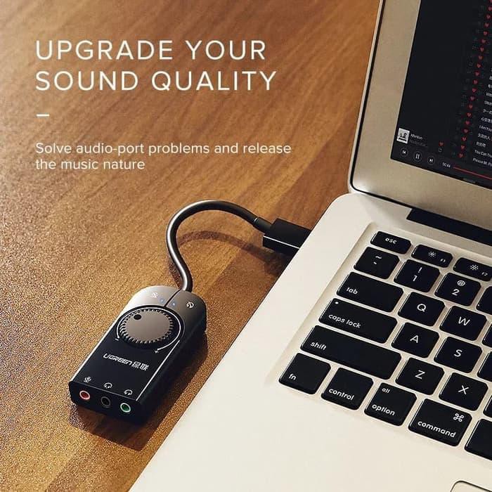 Bộ Chuyển Đổi Âm Thanh Ngoài Usb Ugreen Có Nút Điều Chỉnh Âm Lượng 15cm | BigBuy360 - bigbuy360.vn