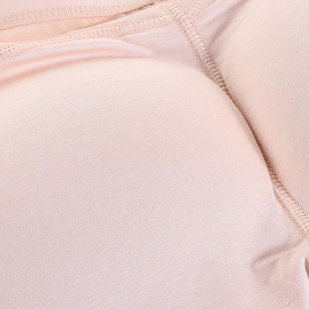 Quần Lót Cotton Mềm Không Đường May Có Đệm Nâng Mông Màu Be Thoải Mái