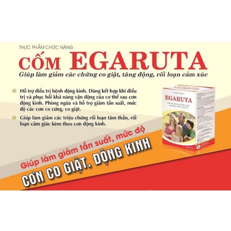 Egaruta cốm ⚡ Mua 6 tặng 1 ⚡ Hộp 30 gói Cho trẻ tăng động, Hồi phục khả năng vận động