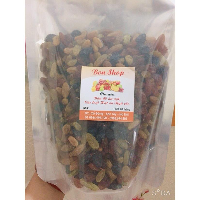 Nho khô mix 1kg 4 vị chuẩn Mỹ