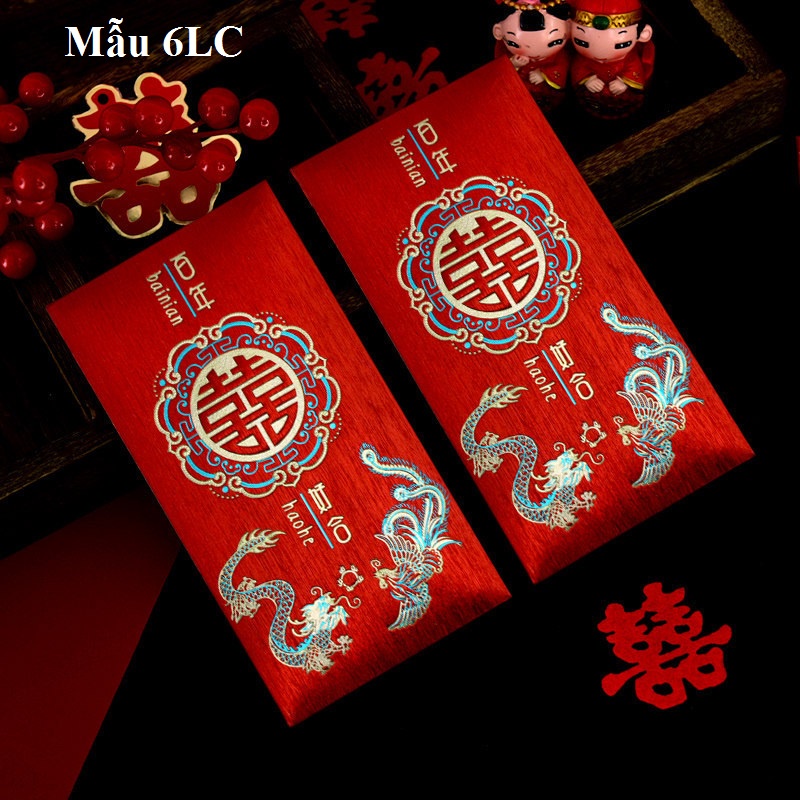 Bao lì xì Hỷ dùng trong bưng quả đám cưới