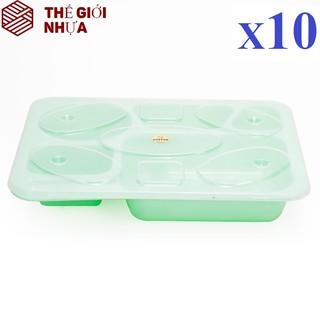Combo 10 Khay Cơm Lớn Duy Tân (32 x 26 x 6 cm) No.758