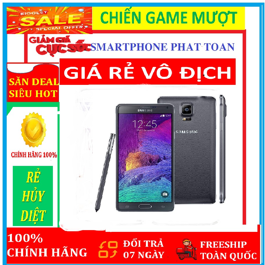 điện thoại SAMSUNG GALAXY NOTE 4 ram 3G/32G Fullbox - Đủ Màu