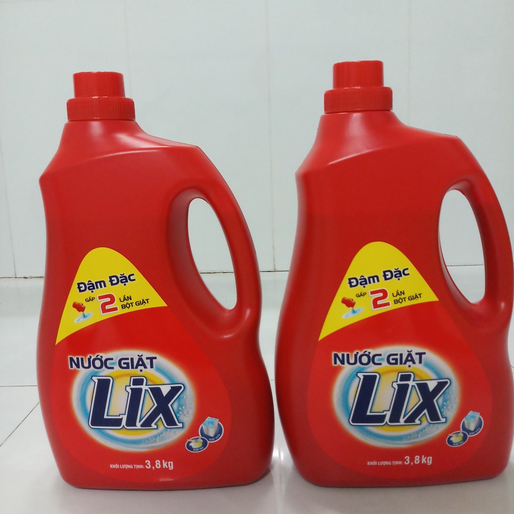 Nước giặt LIX đậm đặc chai 3.8kg