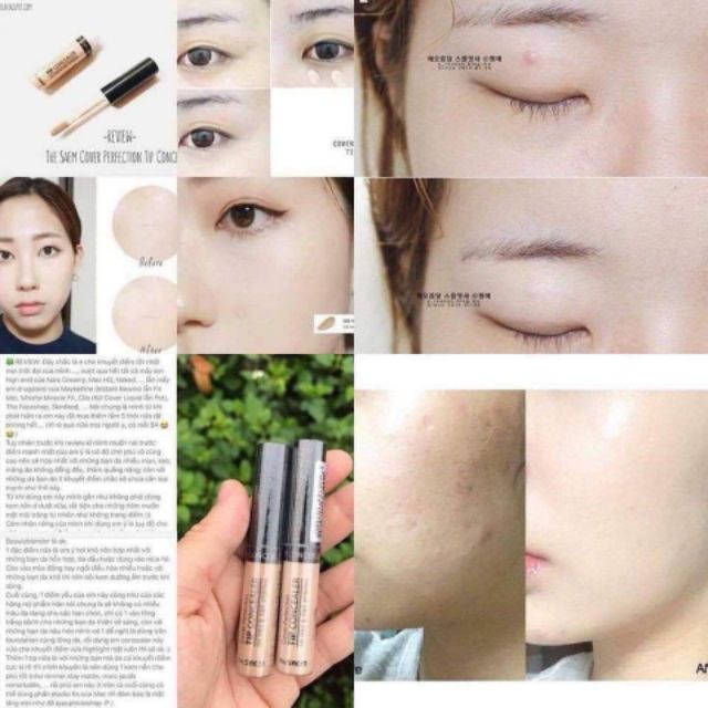 🔥Che khuyết điểm The Saem Cover Perfection Tip Concealer SPF28 PA++🔥 | BigBuy360 - bigbuy360.vn