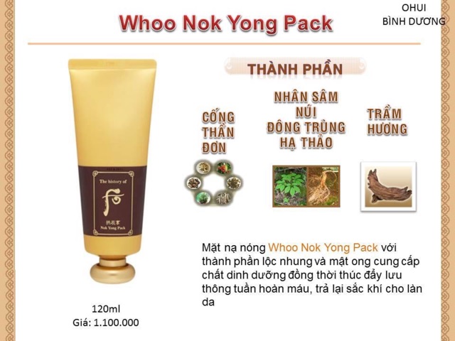 MẶT NẠ NÓNG WHOO