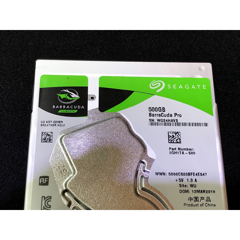 ổ cứng hdd Seagate BarraCuda Pro 500Gb 7200RPM ST500LM034 laptop 2.5", zin tháo máy mới 100%, mới cài win