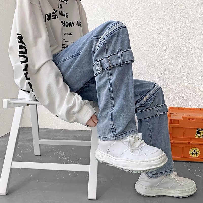 Quần Jeans Zip Unisex - Quần Bò Zip Unisex