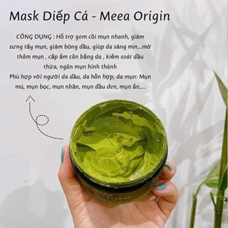 Mặt nạ diếp cá trắng da meea organic