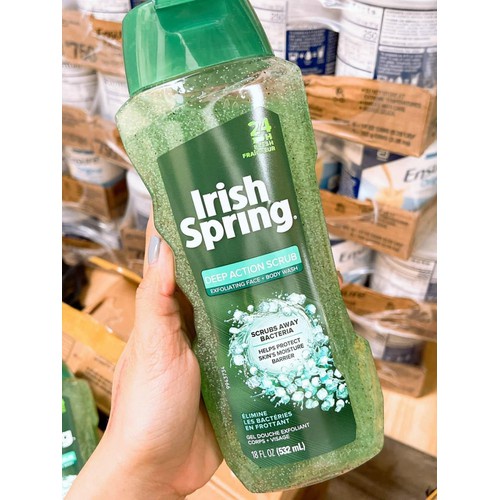 Sữa tắm Irish Spring Body Wash 532ml làm sạch sâu, giữ ẩm cho da