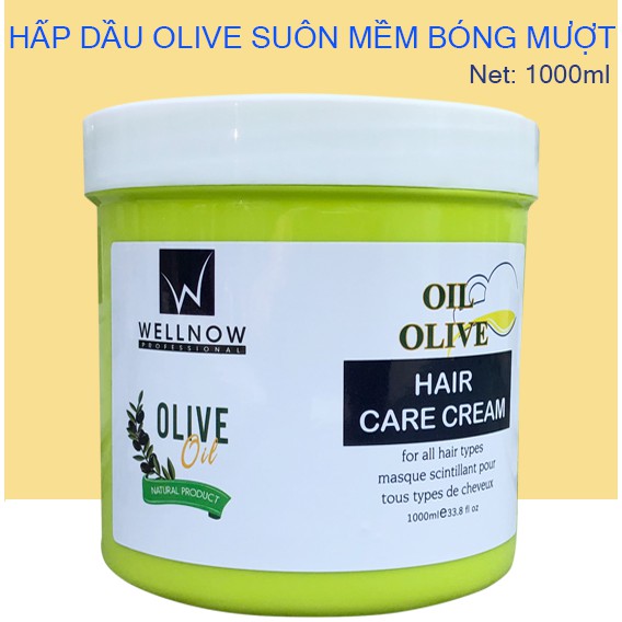 KEM Ủ TÓC HẤP DẦU TINH CHẤT OLIVE OIL WELLNOW 1000ML PLTPINKY