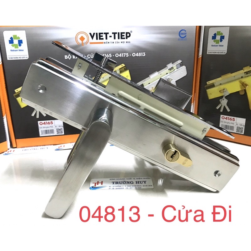 Hot - khoá CỬA ĐI inox SUS 304 Việt Tiệp 04813 - Bảo hành 3 năm